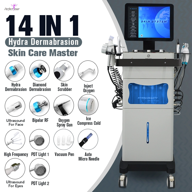 CE/FDA/RoHS de chorro de oxígeno Hydra Facial Peeling Microdermoabrasión Equipo de extracción de comedones