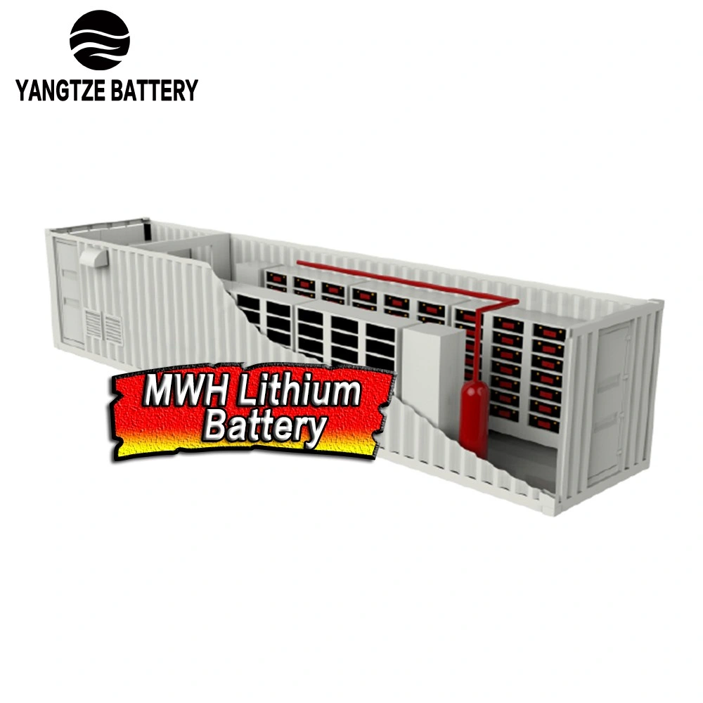 Yangtze Batteriecontainer 500V~1000V 1 MWh 3 MWh Solarenergie Speicher LiFePO4 Lithium-Ionen-Akku mit Smart BMS RS485