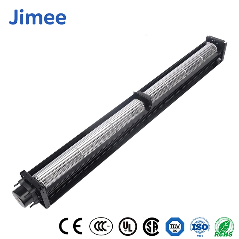 Jimee China Motor eléctrico del ventilador de plástico de gran tamaño de muestra gratuita de fabricación industrial de los sopladores de aire caliente Jm-500-150 500*200*220mm de tamaño para la ventilación del motor del ventilador de flujo