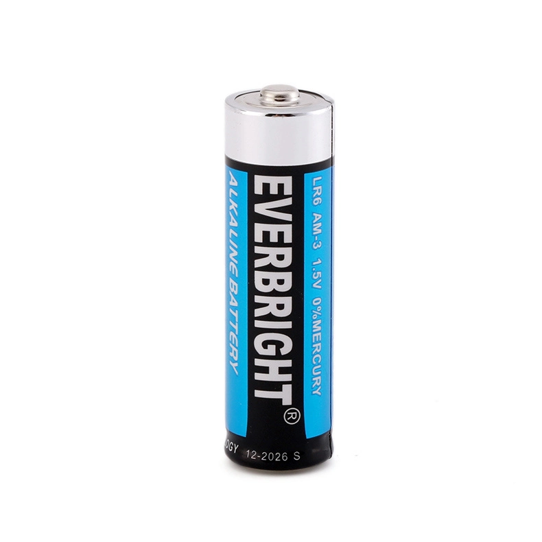 AA 1.5V Lr6 Primary Dry Batteries Am3 Single Use Alkaline Battery for MP3, Camera