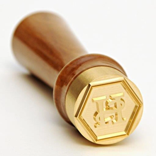 Personalized Brass Ice Cube Stamp for Business Brand