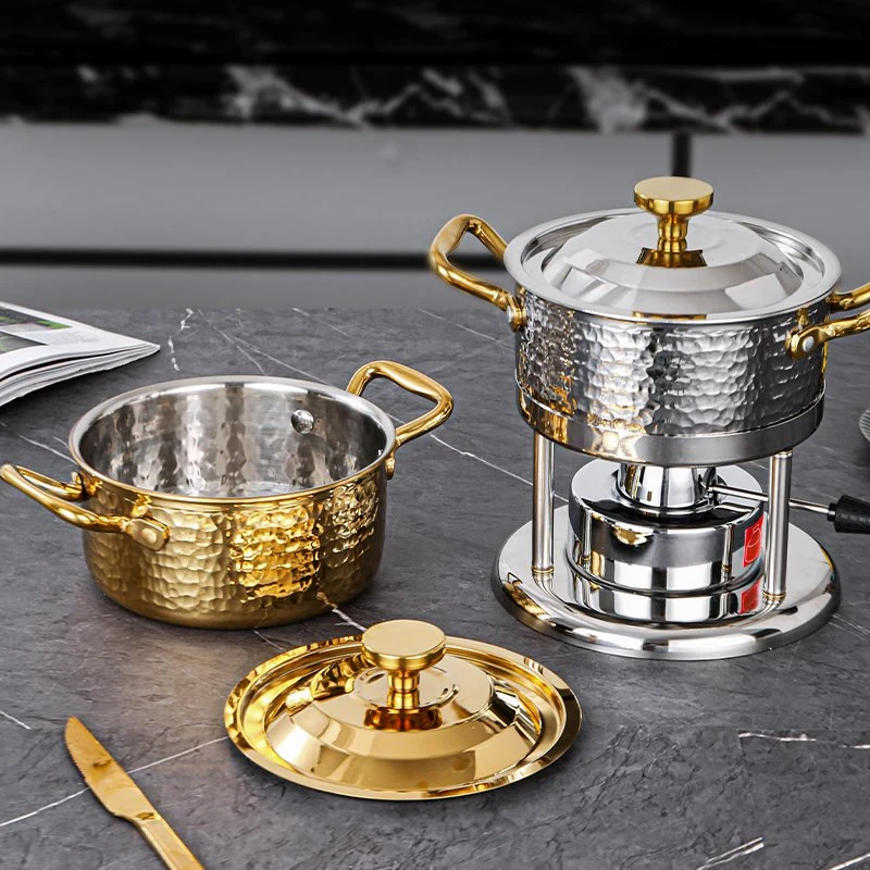 Stainless Steel Inflatable Gas Stove Outdoor Small Hot Pot Kitchen Appliance