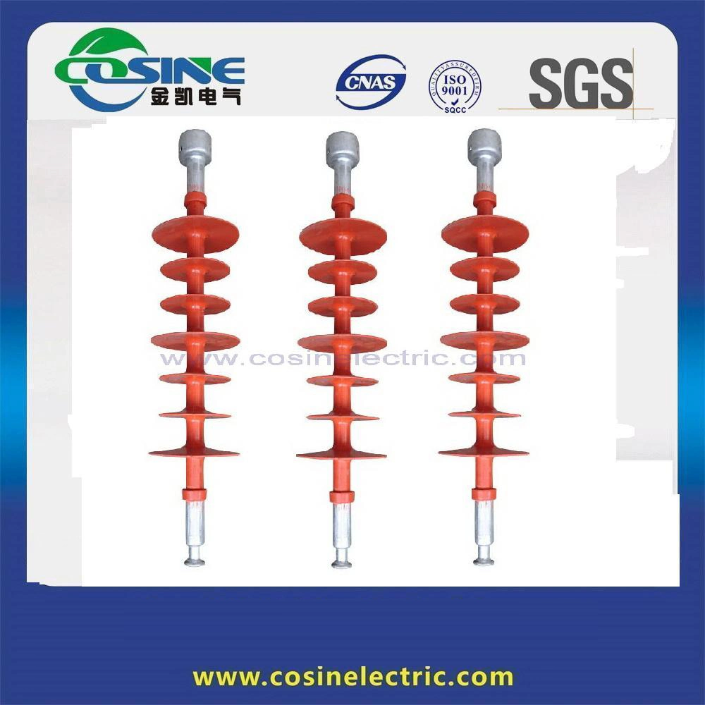 Isolateur de suspension de polymère 110kv/Haute qualité/performance à coût élevé Longue tige Isolateur composite