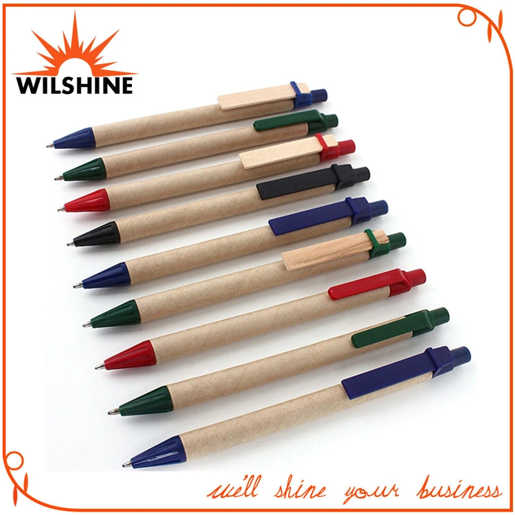 Paper Eco-Friendly Pen with Wooden Clip for Promotion (EP0440B)