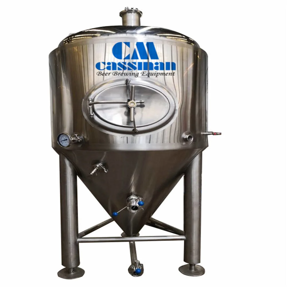 Cassman Calefacción de vapor 3 vasos SUS304 1000L máquina de preparación