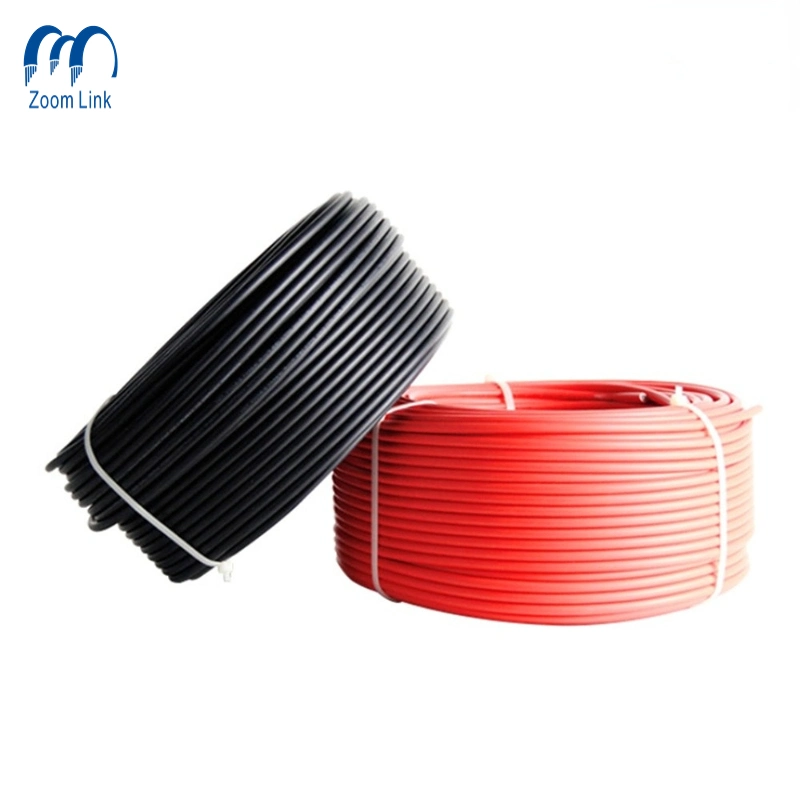 Cable de cobre resistente a la llama PVC XLPE o caucho de silicona aislado PV cable eléctrico solar