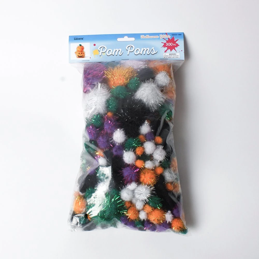 Cn2037-1884 Bastelbedarf Sets 300PC Glitter POM Poms Kinderhandwerk DIY-Kit