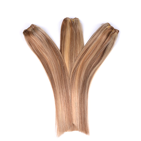 1PC Remy Hair Weaves Straight 100grams Indian Human Hair Weaving Double Wefted Black Brown Blonde Weft Hair 18" 20" 22" 24"