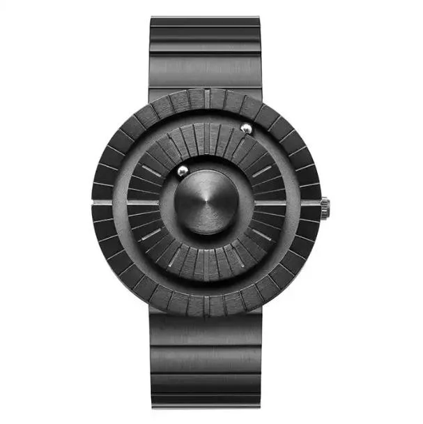 New Arrival Mens Magnetic Watch Ball Bearing Quartz Wrist Watch