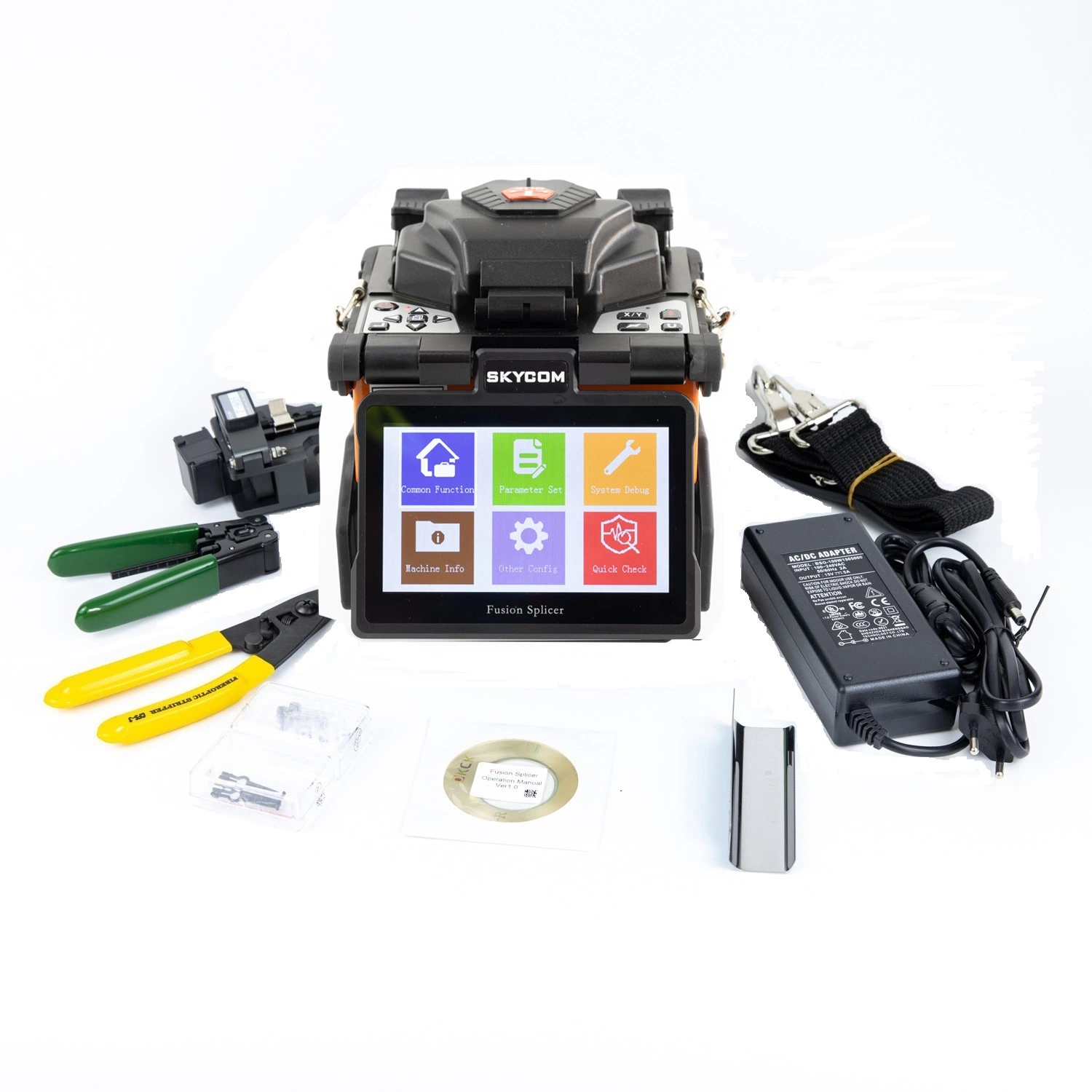 Skycom Telecommunication Equipment Arc Fusion Splicer T-208h FTTX Splicing Machine