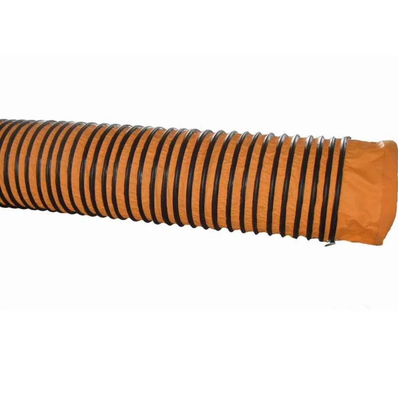 20 Inch 508mm PVC Canvas Cotton Insulated Flexible Duct with Zipper Connection