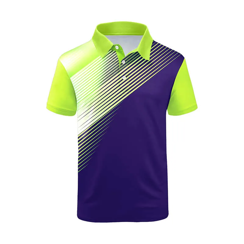 Custom Logo Men Clothing Polyester Digital Sublimation Sports Wear Polo Shirt for Team Club