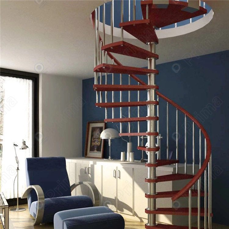 Prima Staircase Metal Spiral Stairs Steel Structure Spiral Stairs