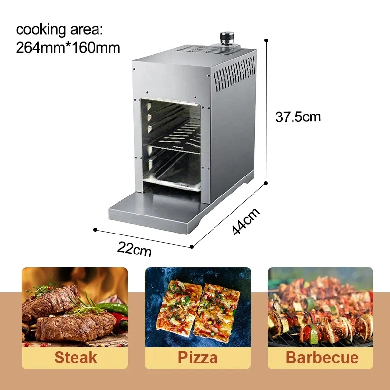 Restaurant Steak Grill Maker Wholesale/Supplier BBQ Grill Infrared Burners Gas Barbecue Beef Grill