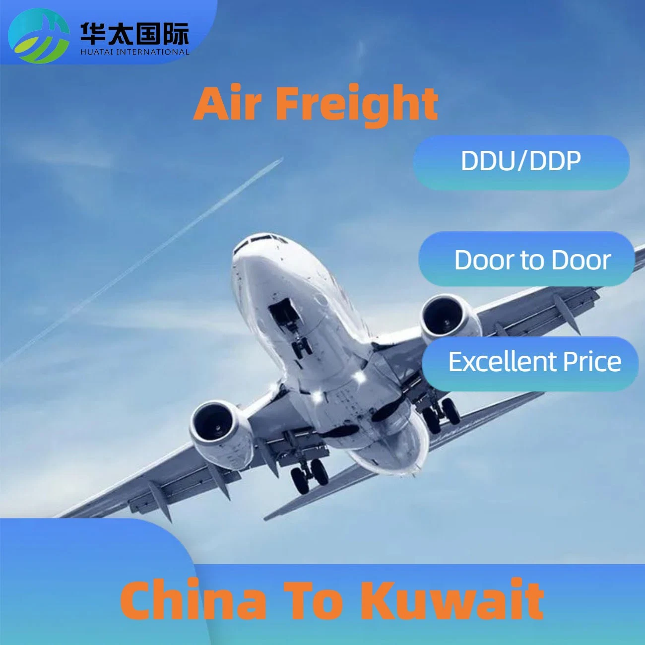 Luftfracht von China nach Kuwait International Logistics Transportation