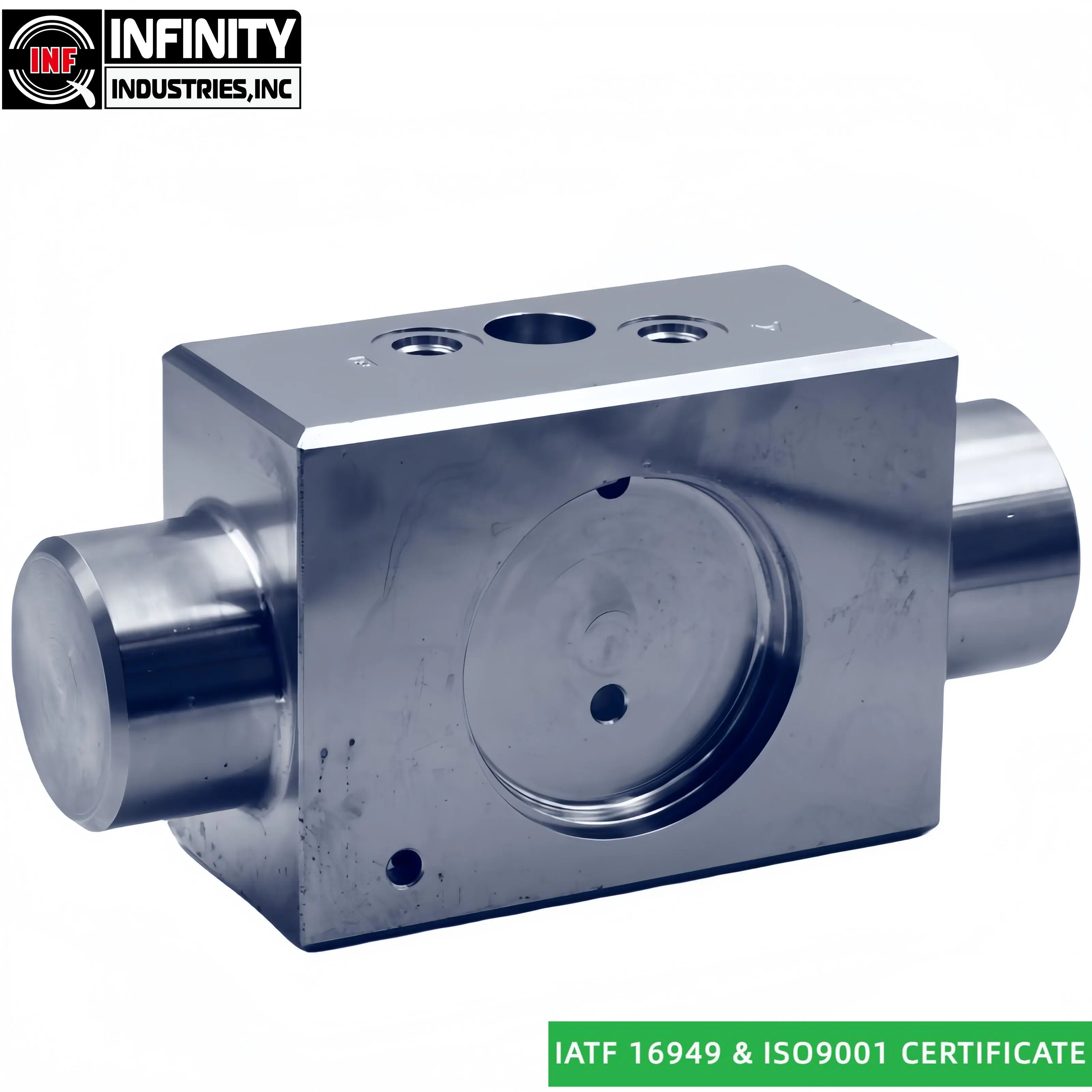 Pièce de fraisage CNC pour vérins hydrauliques tels que l'extrémité du vérin Et les soupapes