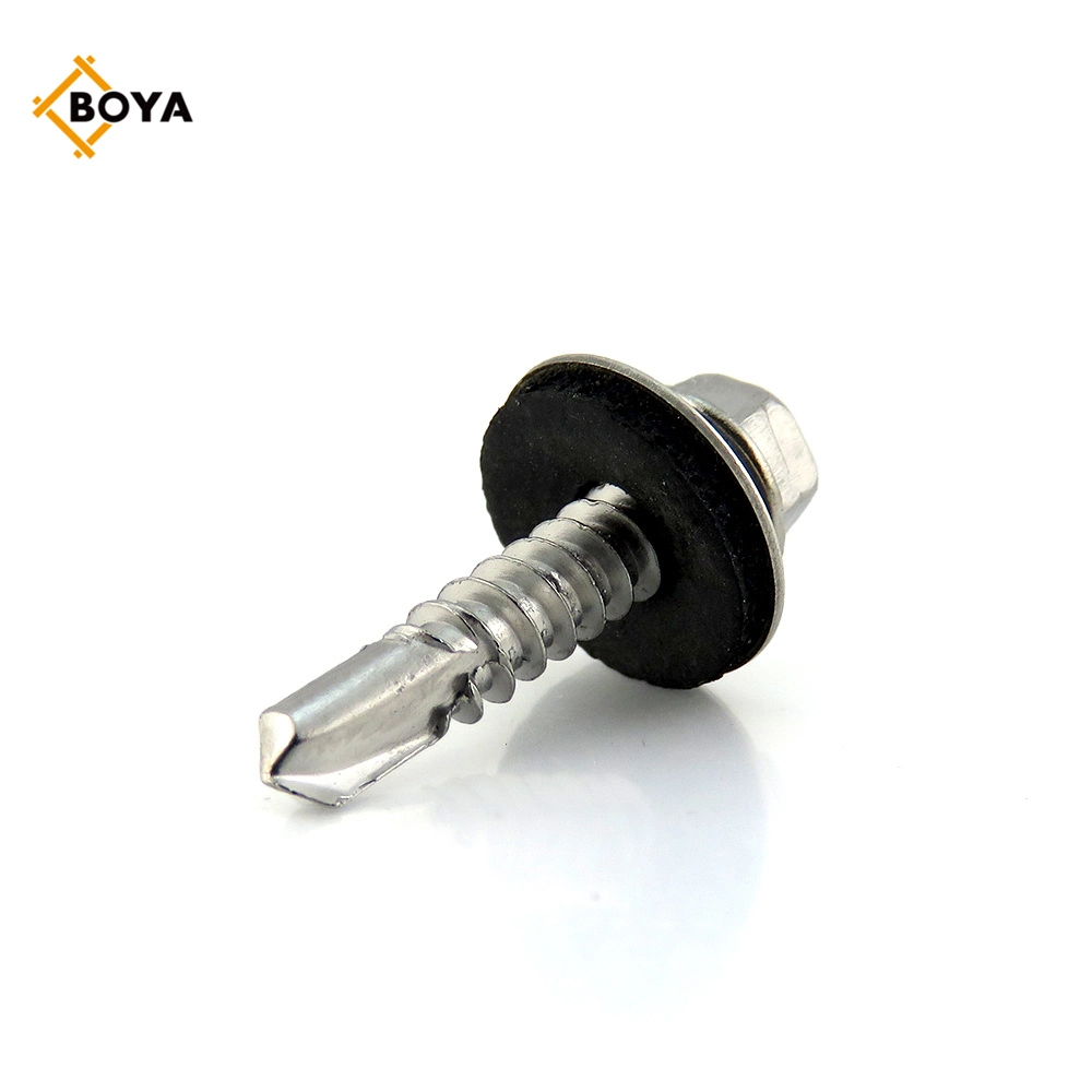 Color Painted Hex Washer Hex Head Self Drilling Screw