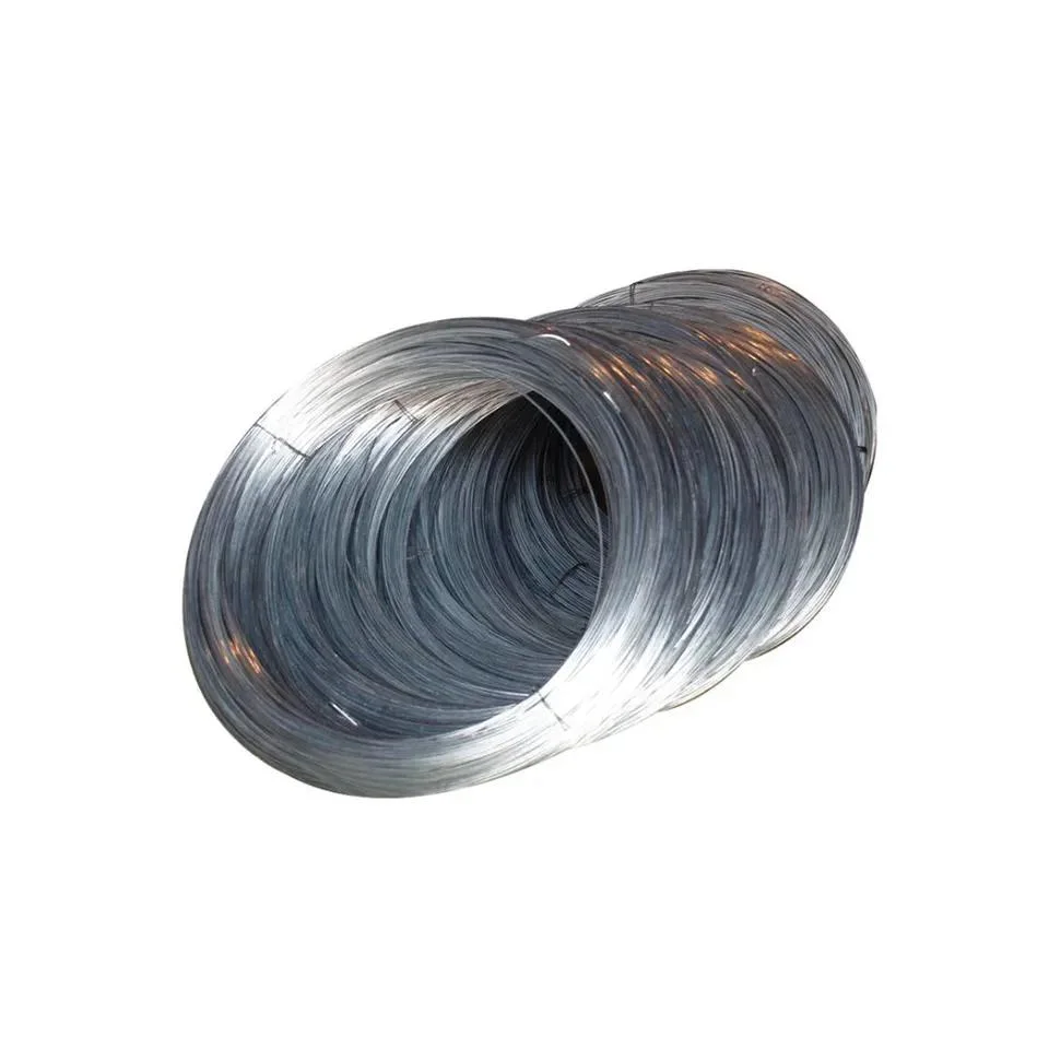 Cruce la línea de alta resistencia alambre caliente ASTM, AISI, EN, DIN, JIS, GB AISI 1-5.5mm Galvanizado calibre 12 Gi el cable de alambre de acero galvanizado de 4 mm.