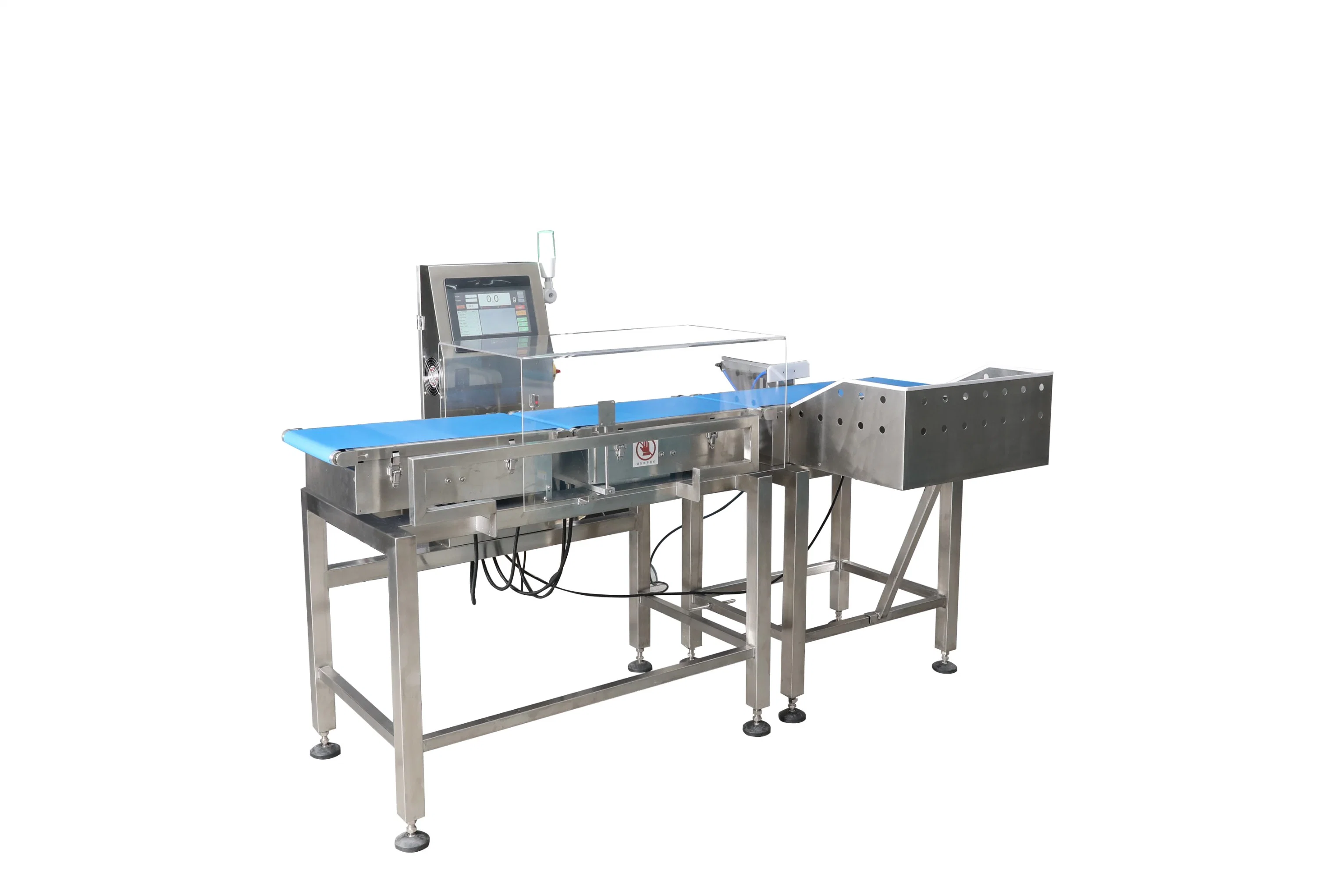 Online Digital Check Weigher Belt Conveyor Weight for Bottle Jars Cans Bag Production Line