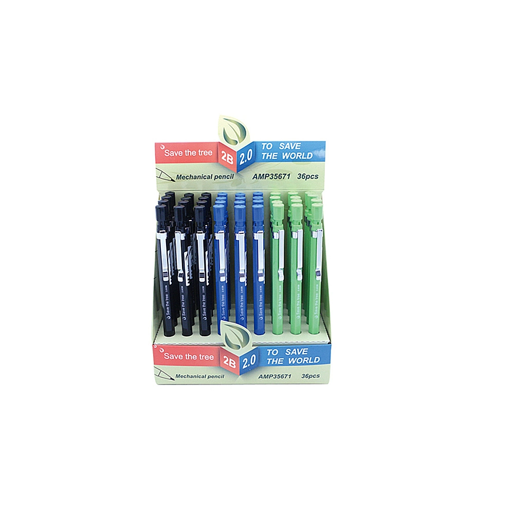 Plastic 2.0mm Automatic Mechanical Pencil for Draft Drawing, Shading