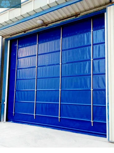 Wind Resistance PVC Fast High Speed Stacking Folding Door with Aluminum Rod