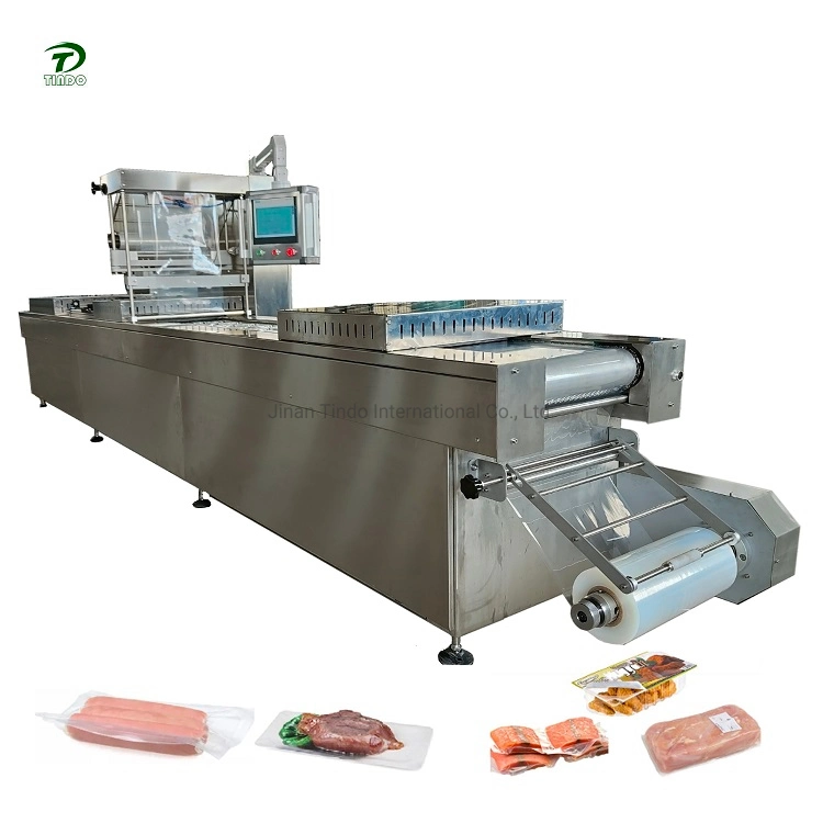 Frozen Seafood Tilapia Tuna Salmon Fish Fillet Processing Automatic Vacuum Packing Machine
