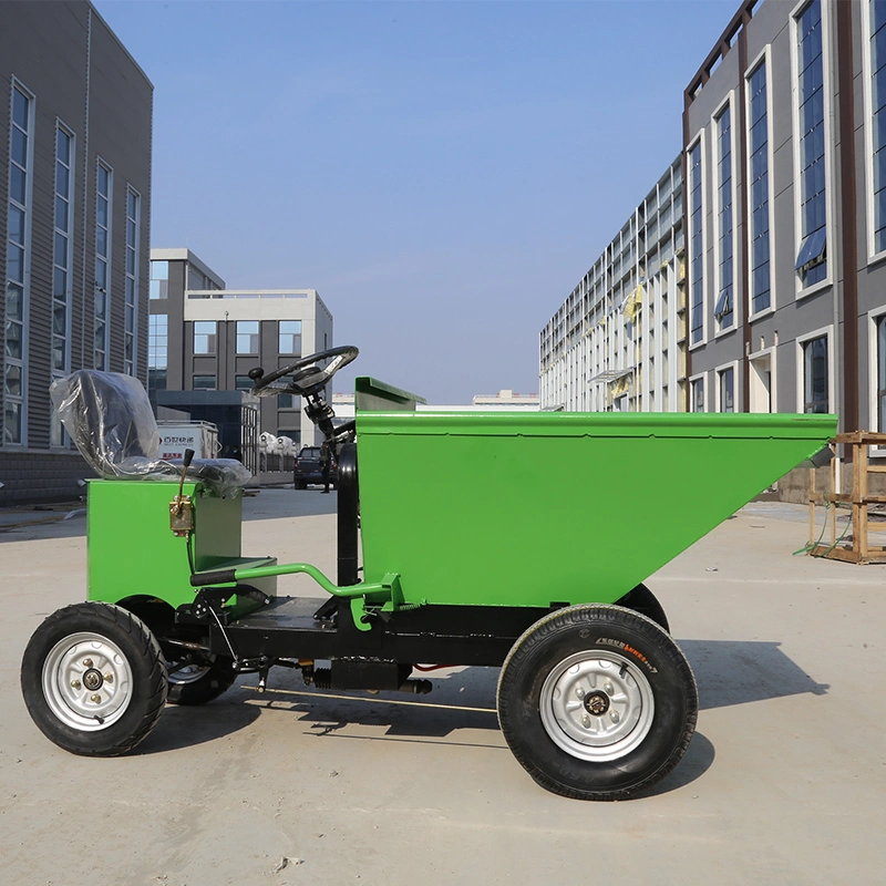 CE Mini Dump Truck for Sale Wheeled Electric Dump Truck Wholesale/Supplier 4 Wheel Drive Hydraulic Mini Dump Truck Fruit Transporter All Terrain Vehicle ISO Certified