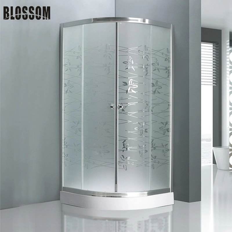 Cheap Acid Glass Simple Enclosure Shower Room Shower Cabin (BLS-9509)