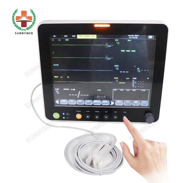 Sy-C005A Medical Bedside China Supply Portable Multi-Parameter Patient Monitor