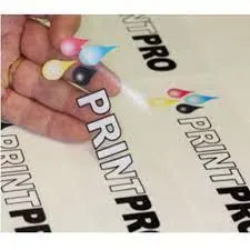 La flexografía impermeable de polipropileno autoadhesivas de papel adhesivo transparente película con 60 gramos de camisa Glassine blanca