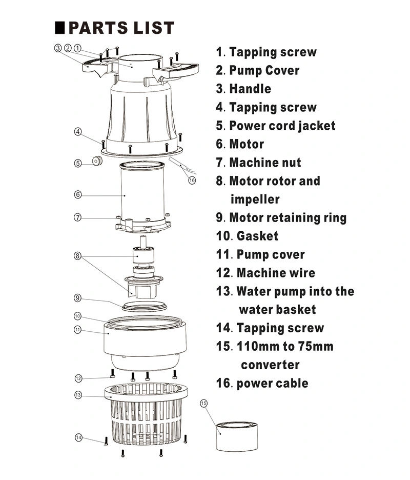 Large Flow Water Fountain Pump Filter Fish Pond Fountain 100000lph