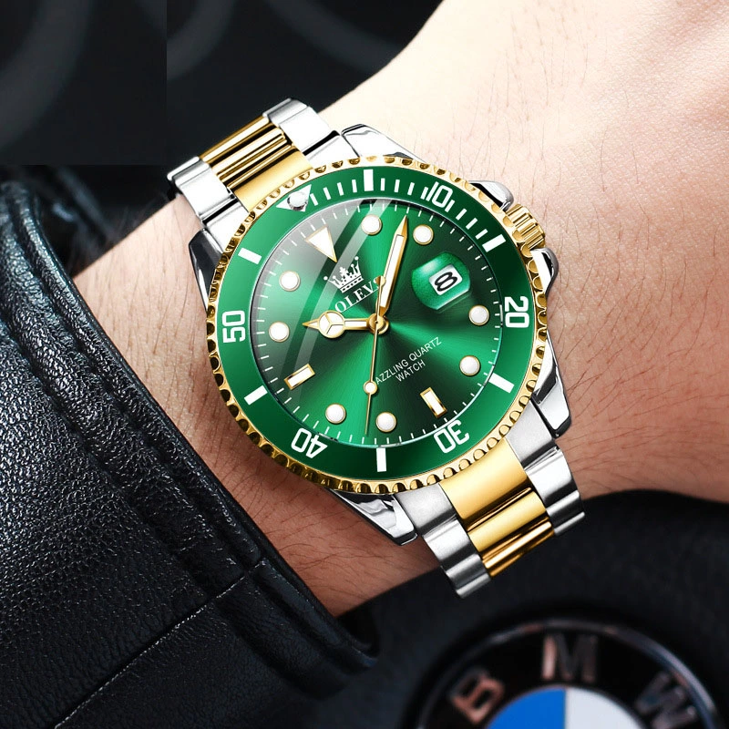Watch Green Water Ghost Waterproof Quartz Watch Fashion Tide Brand Men&prime; S Watch Men&prime; S Watch (CFWT-015)