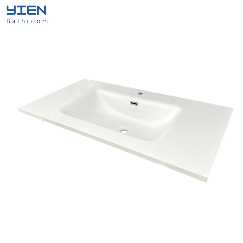 100cm Modern Acrylic Stone Corian Bathroom Cabinet Hand Wash Basin