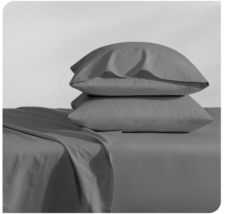 La moderna y muy de moda Mayorista/Proveedor fábrica 300TC 100% tejido de algodón Color sólido conjunto de hojas de cama