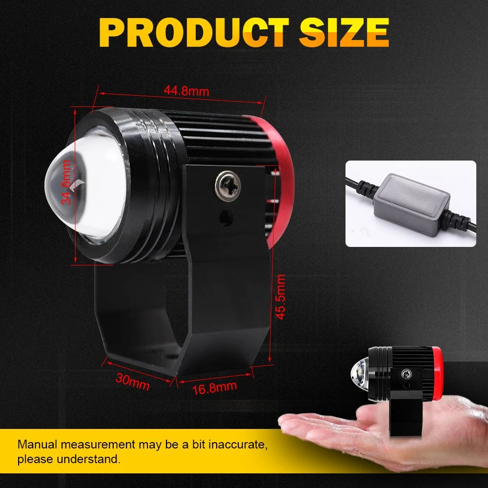 Mini Motorcycle Lighting Accessories Universal Super Bright Night Safety Driving Auxiliary LED Driving Light