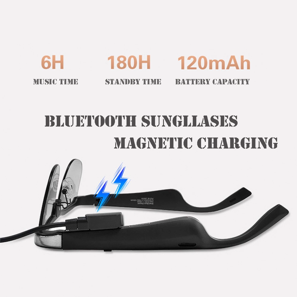 Sun Glasses Custom Logo Bt Earphone Eyewear Acetate Audio Smart Bluetooth Wholesale/Supplier Eyeglass Frames Square