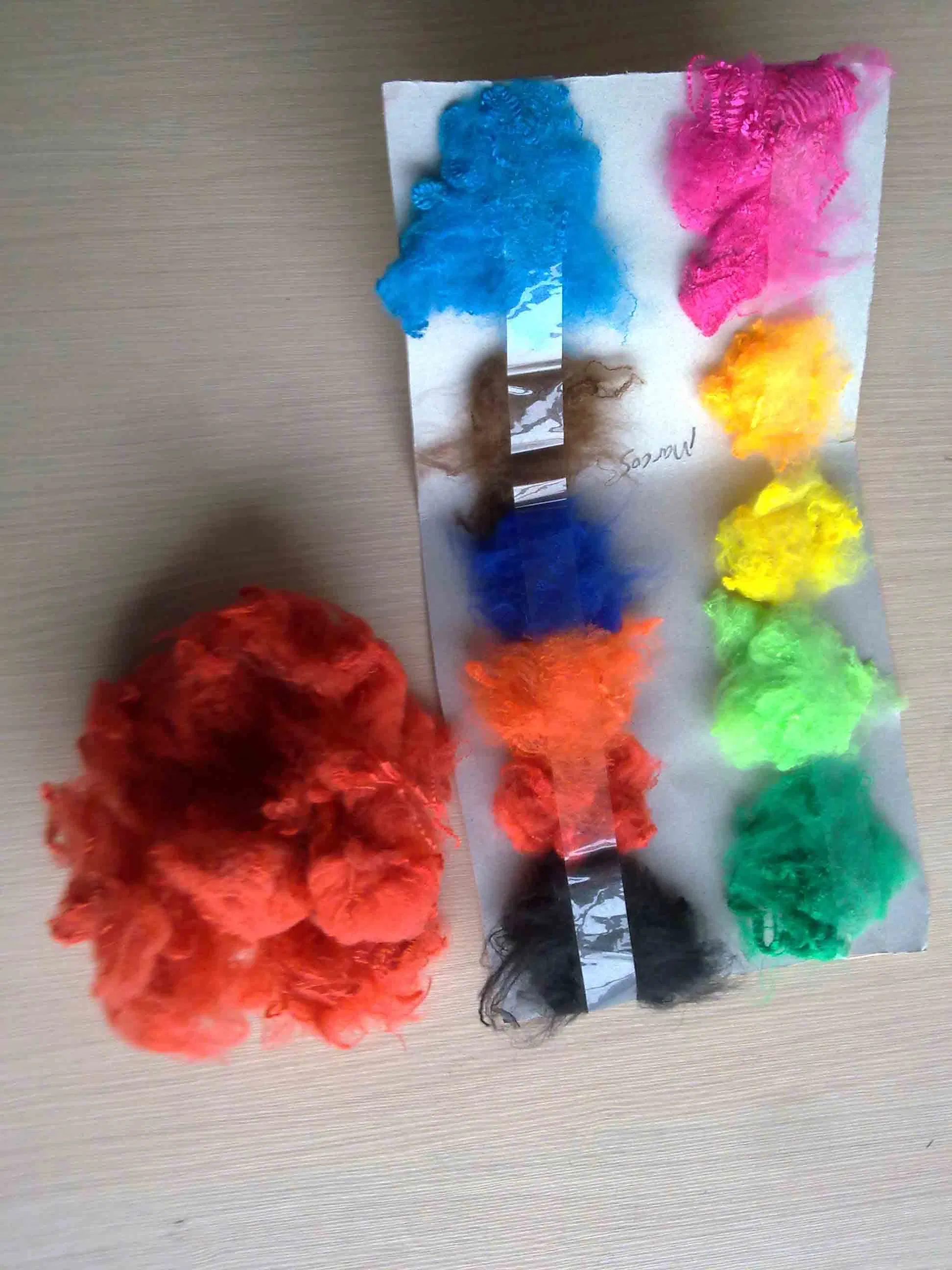 China Manufacturer Low Price Recycled 100% Polyester Staple Fiber