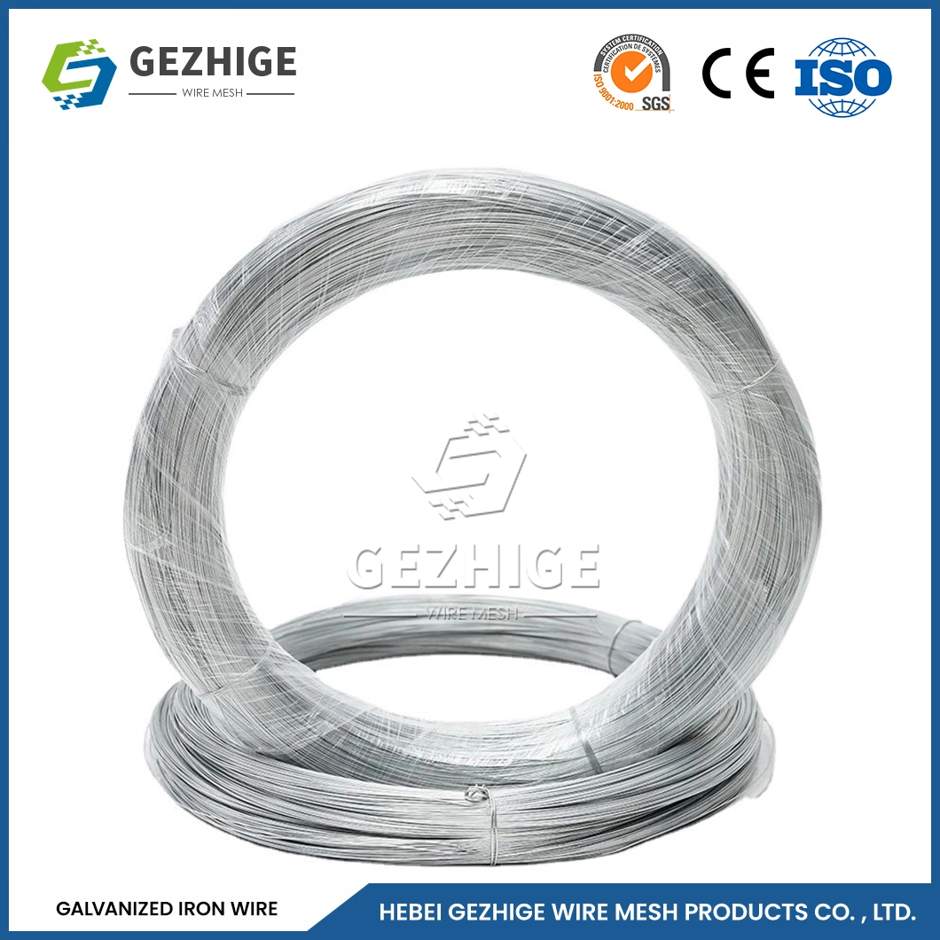 Gezhige Dx55D Dx56D Hot Galvanized Iron Wire Manufacturing Q195 Q235 0.2mm Galvanized Iron Wire China Square Hot Dipped Galvanized Lron Wire