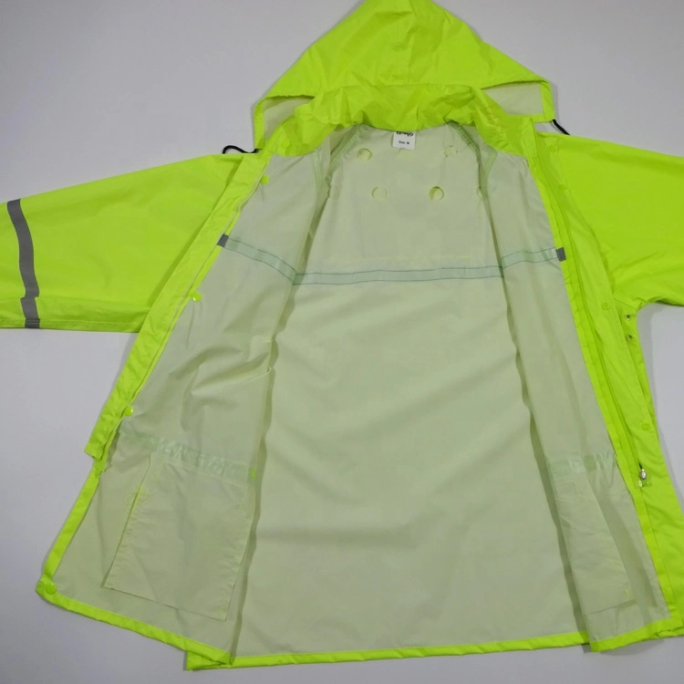 Precio barato Bicicleta impermeable Traje de lluvia Chaqueta impermeable Poncho de lluvia Impermeable largo