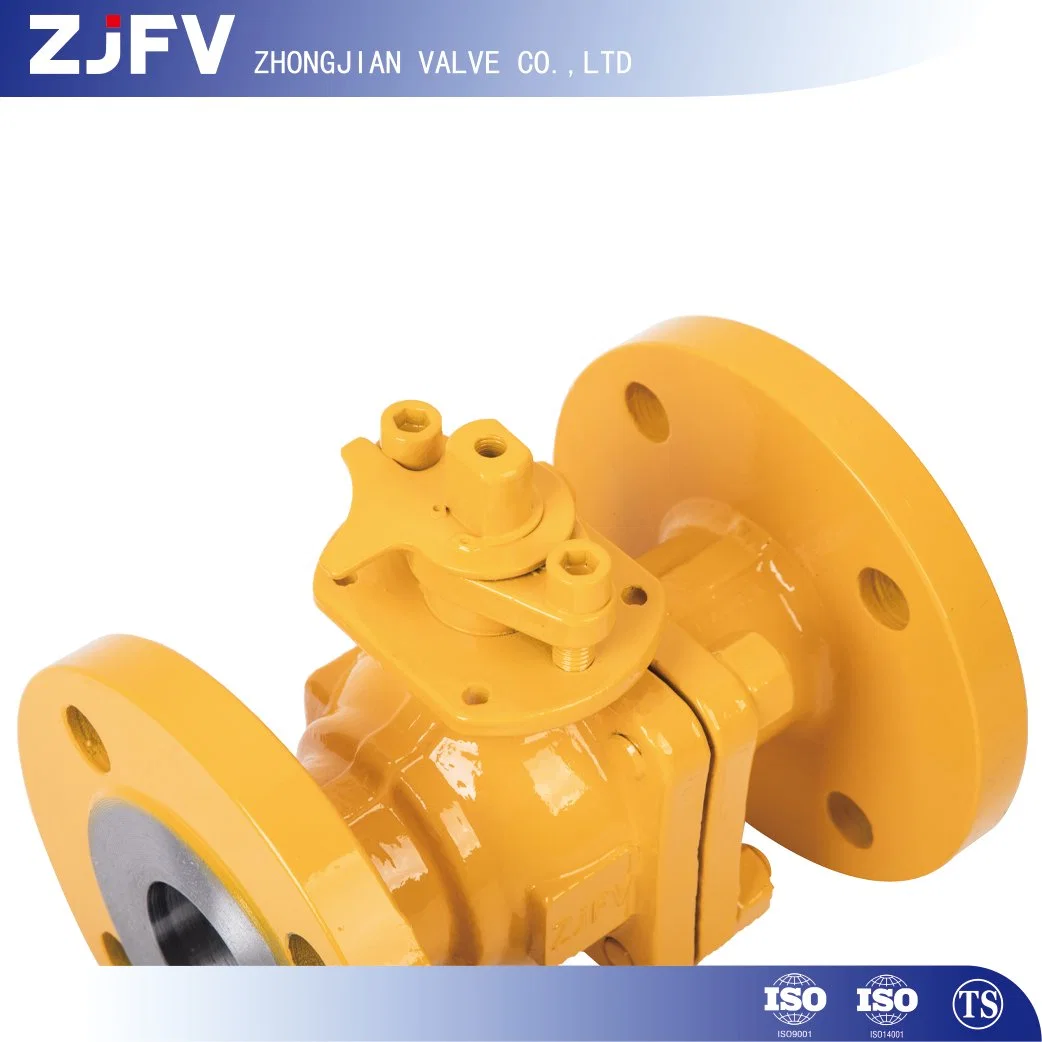 API 6D 2PC Carbon Steel Floating Steel Anti Static Gas Ball Valve