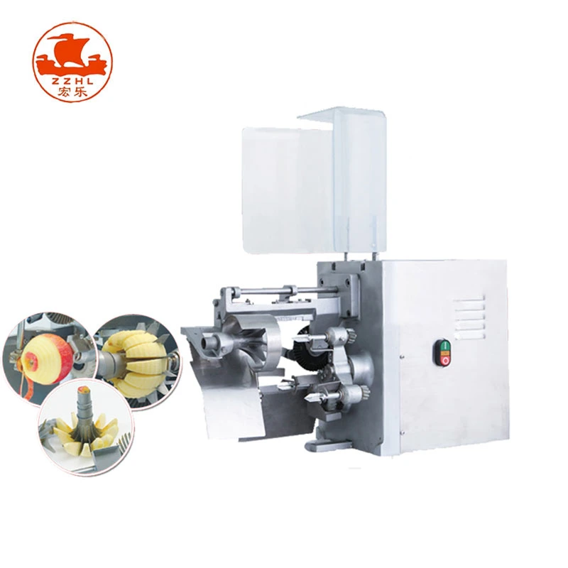 Manufacture Stainless Steel Industrial Cored and Splitter Electric Spiral Slicer Apple Peeler