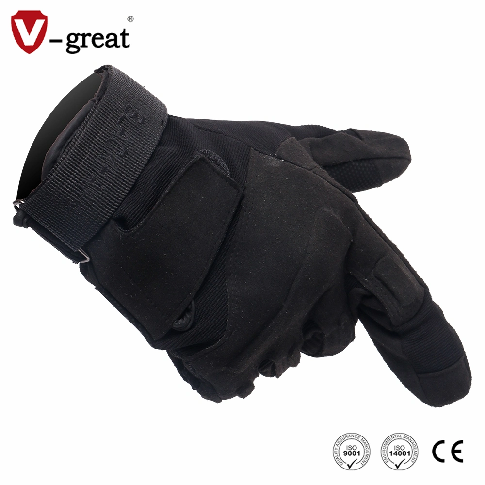 Wholesale/Supplier Custom Black/Khaki/Army Green Colors Protective Full-Finger Tactical Gloves