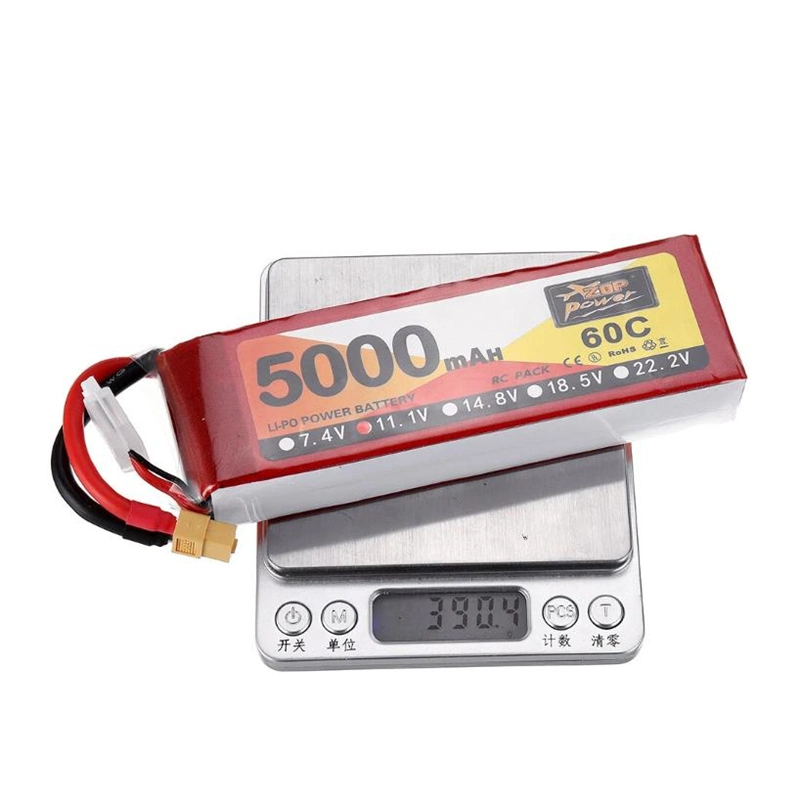 Wholesale/Supplier Li Polymer 5000mAh 60c 11.1V High Discharge Battery Pack