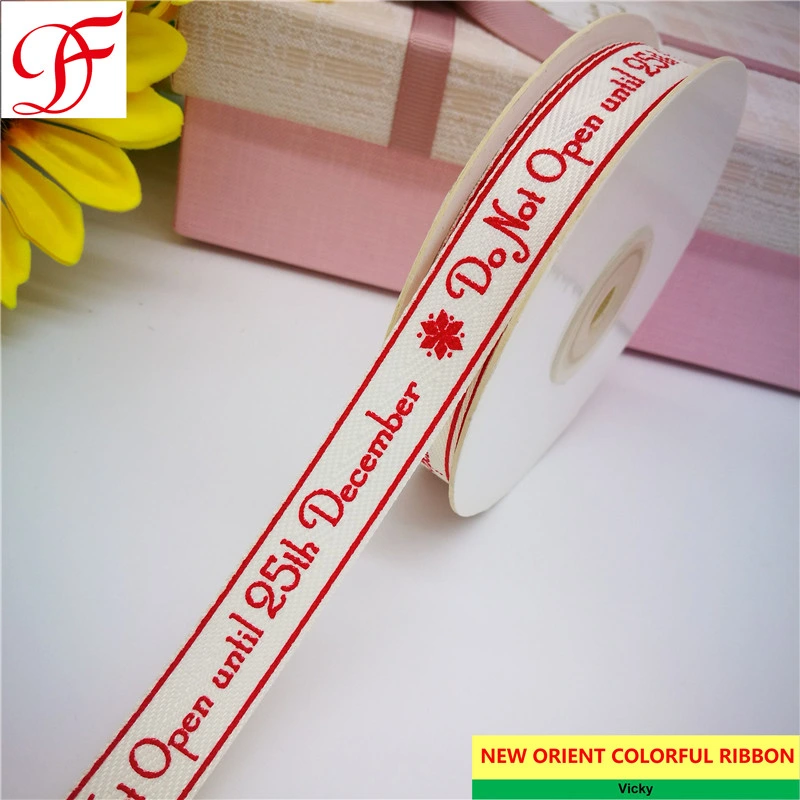 Craft Cotton Hemp Ribbon with Printing Double/Single Face Satin Grosgrain Gingham Sheer Organza Metallic Ribbon Cintas Fita Cetim for Decoration