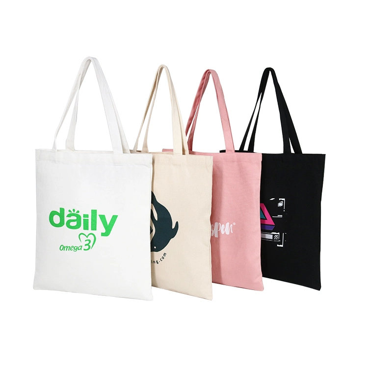 Custom Print Promotional 100% Cotton Canvas Tote Bag