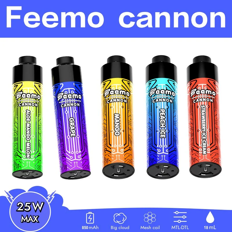 Feemo Cannon 10000 Puffs Disposable/Chargeable Vape Box Ultimate Vaping Experience Vape Box