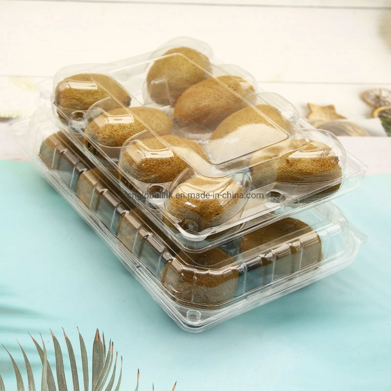 Disposable Clear Pet Fruit Clamshell Packaging for Kiwi