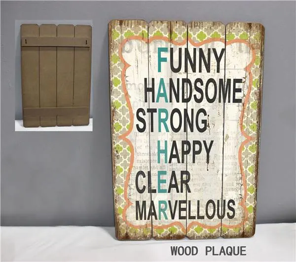 Rustic Christmas Wooden Signs Funny Wooden Board for Wall