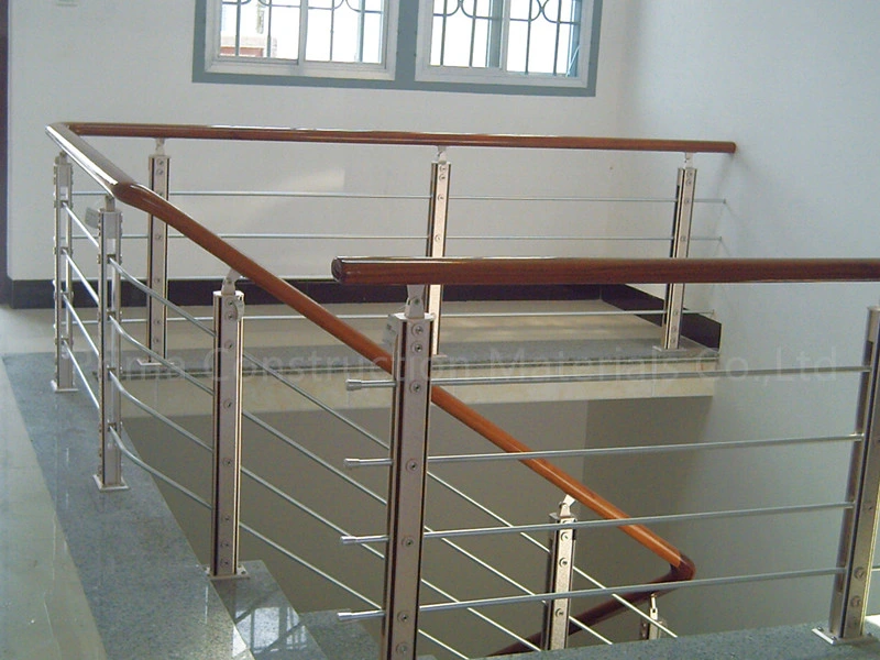 Stainless Steel Balustrade with Rod Bar Railing Wire Cable Railing