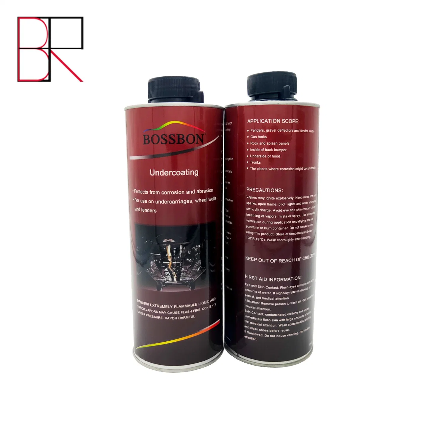 Fabricante de goma negra Undercoating alta adherencia sin olor Undercoating